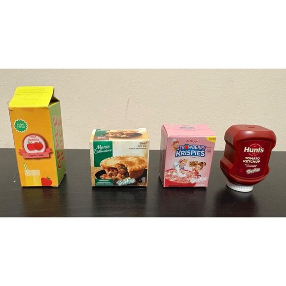 Miniature Shopkins Themed Food & Drink Toy Set Lot of 13 Brand Name Mini Items - Picture 3 of 9